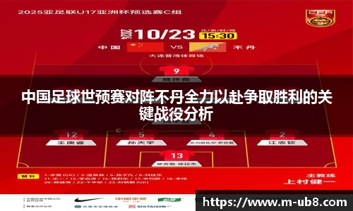 中国足球世预赛对阵不丹全力以赴争取胜利的关键战役分析
